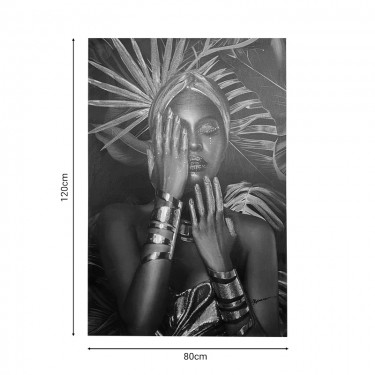 Πίνακας σε καμβά Umone Inart 80x3x120εκ Υλικό: PS 301-000009