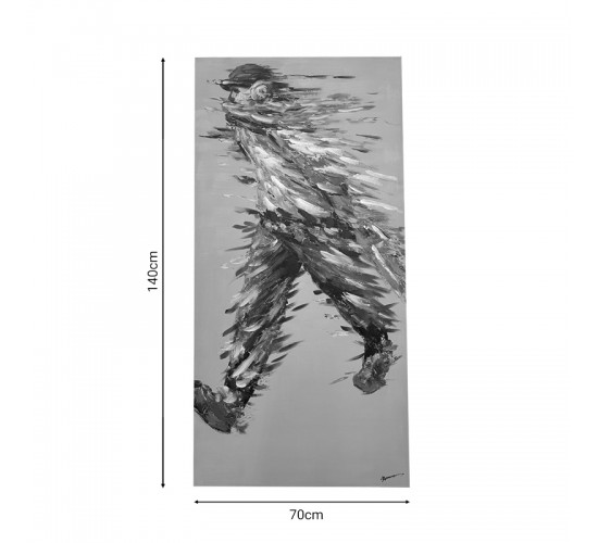 Πίνακας σε καμβά Walking Inart 70x3x140εκ Υλικό: PS 301-000011 Πίνακας σε καμβά Walking Inart 70x3x140εκ Υλικό: PS 301-000011
