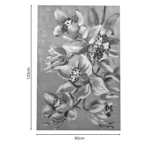 Πίνακας σε καμβά Flourish Inart 80x3x120εκ Υλικό: PS 301-000013