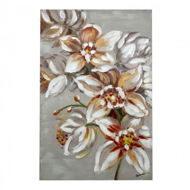 Πίνακας σε καμβά Flourish I Inart 80x3x120εκ Υλικό: PS 301-000014