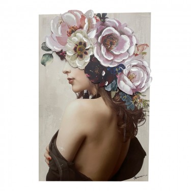 Πίνακας σε καμβά Bezira 3D Inart 60x3x90εκ Υλικό: PS 301-000017