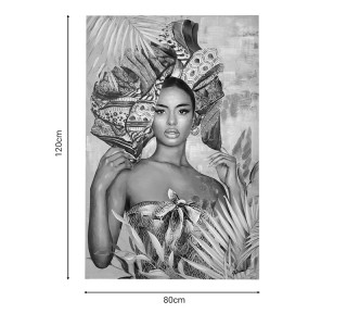 Πίνακας σε καμβά Jewler 3D Inart 80x3.5x120εκ Υλικό: PS 301-000018