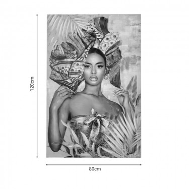 Πίνακας σε καμβά Jewler 3D Inart 80x3.5x120εκ Υλικό: PS 301-000018