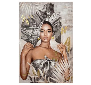 Πίνακας σε καμβά Jewler 3D Inart 80x3.5x120εκ Υλικό: PS 301-000018