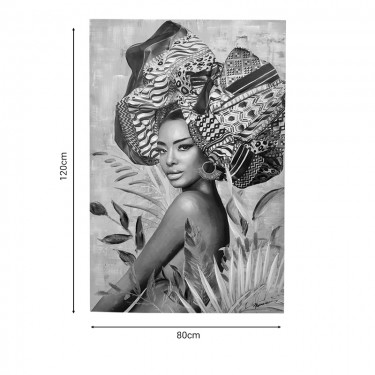 Πίνακας σε καμβά Jewler I 3D Inart 80x3x120εκ Υλικό: PS 301-000019