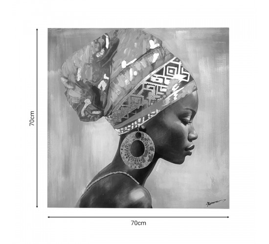 Πίνακας σε καμβά Mayo Inart 70x3x70εκ Υλικό: PS 301-000020