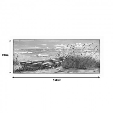 Πίνακας σε καμβά Barcu Inart με πλαίσιο 150x3.5x60εκ Υλικό: CANVAS - FIRWOOD-PP 301-000028