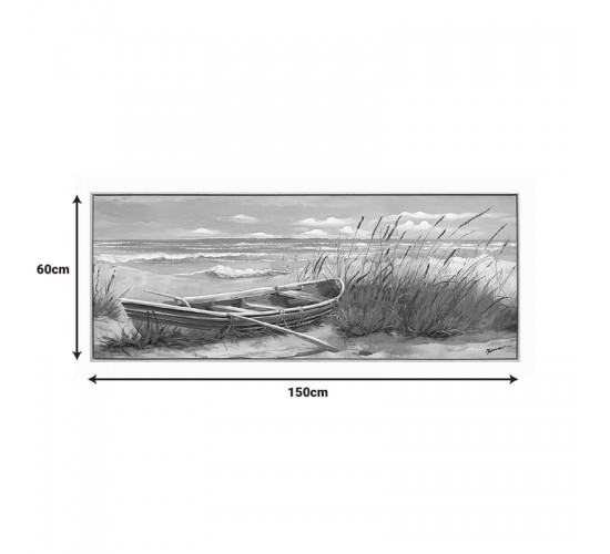 Πίνακας σε καμβά Barcu Inart με πλαίσιο 150x3.5x60εκ Υλικό: CANVAS - FIRWOOD-PP 301-000028
