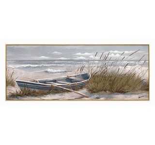 Πίνακας σε καμβά Barcu Inart με πλαίσιο 150x3.5x60εκ Υλικό: CANVAS - FIRWOOD-PP 301-000028