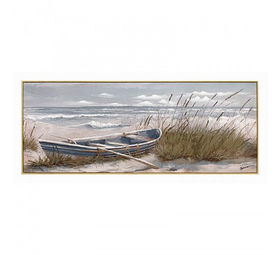 Πίνακας σε καμβά Barcu Inart με πλαίσιο 150x3.5x60εκ Υλικό: CANVAS - FIRWOOD-PP 301-000028