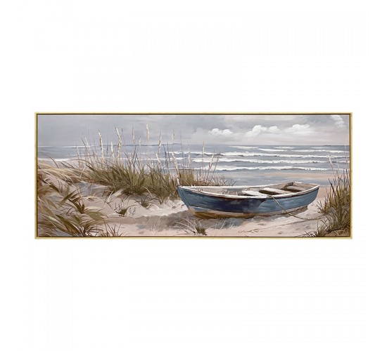 Πίνακας σε καμβά Barcu I Inart με πλαίσιο 150x3.5x60εκ Υλικό: CANVAS - FIRWOOD-PP 301-000029