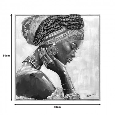 Πίνακας σε καμβά Jalo 3D Inart με πλαίσιο 80x3.5x80εκ Υλικό: CANVAS - FIRWOOD-PP 301-000030