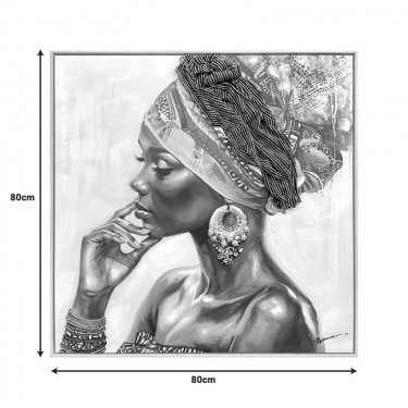 Πίνακας σε καμβά Jalo Ι 3D Inart με πλαίσιο 80x3.5x80εκ Υλικό: CANVAS - FIRWOOD-PP 301-000031