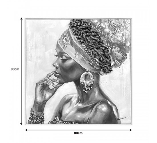 Πίνακας σε καμβά Jalo Ι 3D Inart με πλαίσιο 80x3.5x80εκ Υλικό: CANVAS - FIRWOOD-PP 301-000031