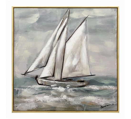 Πίνακας σε καμβά Siedo Inart με πλαίσιο 70x3.5x70εκ Υλικό: CANVAS - FIRWOOD-PP 301-000032