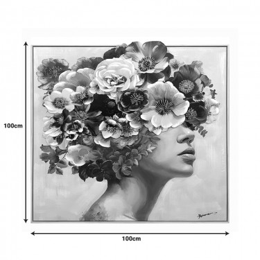 Πίνακας σε καμβά Mavare 3D Inart με πλαίσιο 100x3.5x100εκ Υλικό: CANVAS - FIRWOOD-PP 301-000034