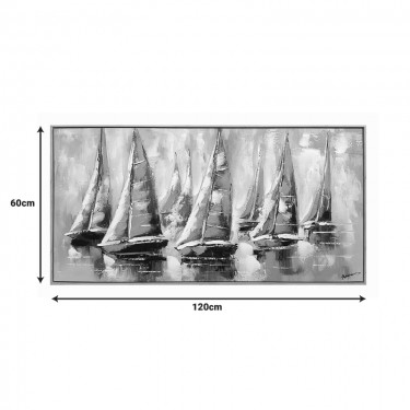Πίνακας σε καμβά Yelkan Inart με πλαίσιο 120x3.5x60εκ Υλικό: CANVAS - FIRWOOD-PP 301-000036