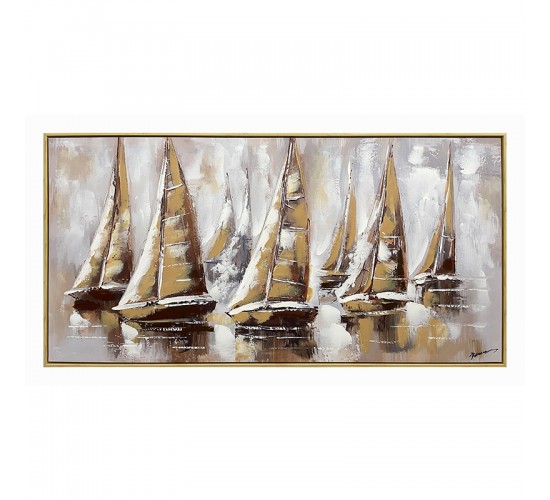 Πίνακας σε καμβά Yelkan Inart με πλαίσιο 120x3.5x60εκ Υλικό: CANVAS - FIRWOOD-PP 301-000036