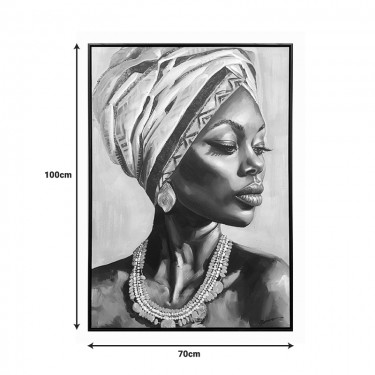 Πίνακας σε καμβά Zaira Inart με πλαίσιο 70x3.5x100εκ Υλικό: CANVAS - FIRWOOD-PP 301-000038