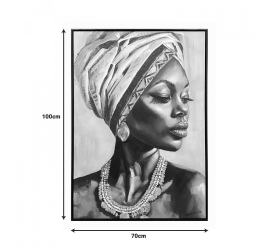 Πίνακας σε καμβά Zaira Inart με πλαίσιο 70x3.5x100εκ Υλικό: CANVAS - FIRWOOD-PP 301-000038