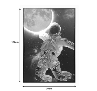 Πίνακας σε καμβά Mallo 3D Inart με πλαίσιο 70x3.5x100εκ Υλικό: CANVAS - FIRWOOD-PP 301-000040