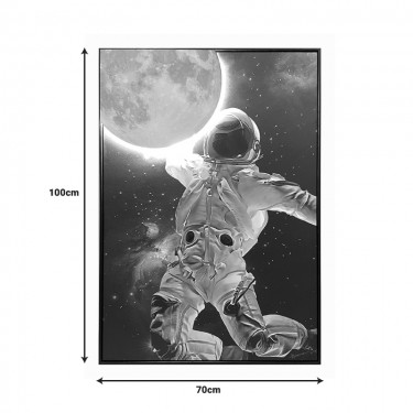 Πίνακας σε καμβά Mallo 3D Inart με πλαίσιο 70x3.5x100εκ Υλικό: CANVAS - FIRWOOD-PP 301-000040