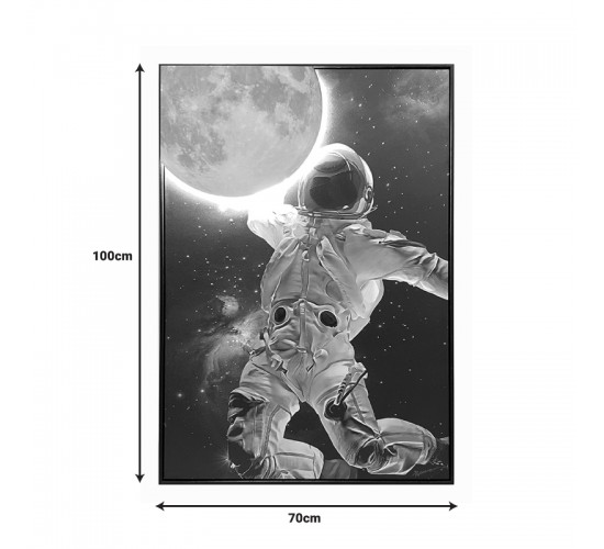 Πίνακας σε καμβά Mallo 3D Inart με πλαίσιο 70x3.5x100εκ Υλικό: CANVAS - FIRWOOD-PP 301-000040