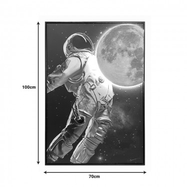 Πίνακας σε καμβά Mallo Ι 3D Inart με πλαίσιο 70x3.5x100εκ Υλικό: CANVAS - FIRWOOD-PP 301-000041