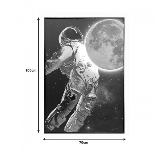 Πίνακας σε καμβά Mallo Ι 3D Inart με πλαίσιο 70x3.5x100εκ Υλικό: CANVAS - FIRWOOD-PP 301-000041