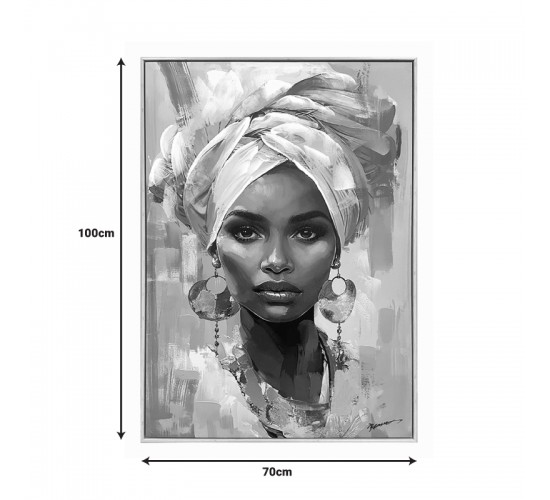 Πίνακας σε καμβά Gazel Inart 70x3.5x100εκ Υλικό: CANVAS - FIRWOOD-PP 301-000042