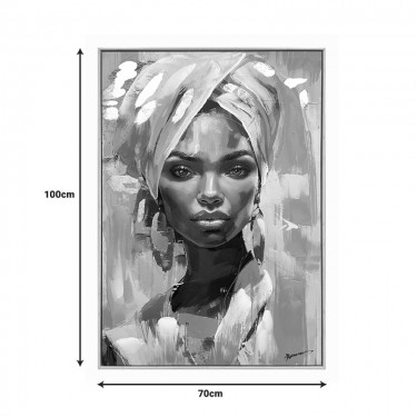 Πίνακας σε καμβά Gazel I Inart 70x3.5x100εκ Υλικό: CANVAS - FIRWOOD-PP 301-000043