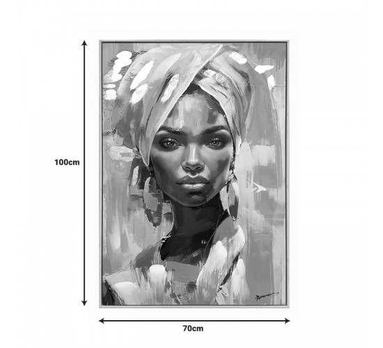 Πίνακας σε καμβά Gazel I Inart 70x3.5x100εκ Υλικό: CANVAS - FIRWOOD-PP 301-000043