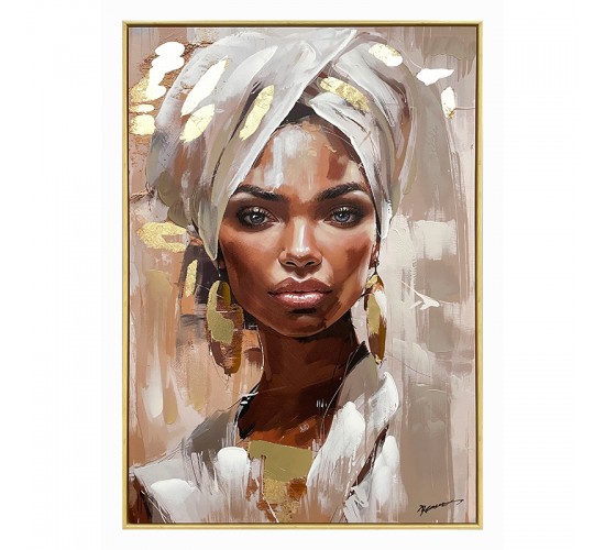 Πίνακας σε καμβά Gazel I Inart 70x3.5x100εκ Υλικό: CANVAS - FIRWOOD-PP 301-000043