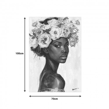 Πίνακας σε καμβά Fleri Inart 70x3.5x100εκ Υλικό: CANVAS - FIRWOOD-PP 301-000044