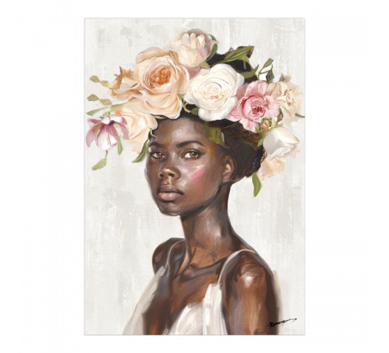 Πίνακας σε καμβά Fleri Ι Inart 70x3.5x100εκ Υλικό: CANVAS - FIRWOOD-PP 301-000045