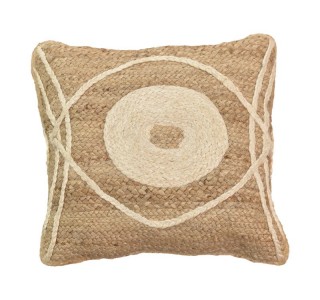 Μαξιλάρι Foliens Inart φυσικό-εκρού 100%  γιούτα 45x45x2.5εκ Υλικό: 100%  JUTE 302-000017