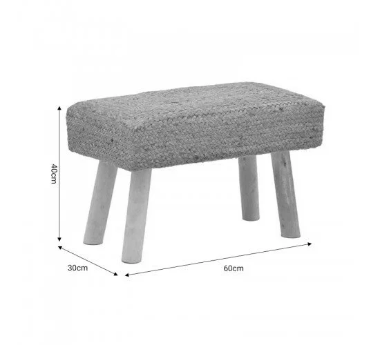 Σκαμπό με πόδια Iolion Inart φυσικό ξύλο-γιούτα 60x30x40εκ Υλικό: WOOD-100% JUTE 302-000021 Σκαμπό με πόδια Iolion Inart φυσικό ξύλο-γιούτα 60x30x40εκ Υλικό: WOOD-100% JUTE 302-000021