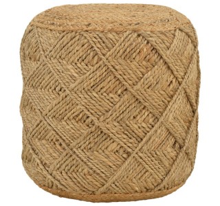 Σκαμπό Vladir Inart φυσικό 100%  γιούτα 40x40x40εκ Υλικό: WOOD - 100%  JUTE 302-000023