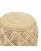 Σκαμπό Yton Inart μπεζ 100%  γιούτα 40x40x40εκ Υλικό: WOOD-100%  JUTE 302-000024