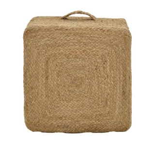 Σκαμπό Tresa Inart φυσικό 100%  γιούτα 50x50x35εκ Υλικό: 100%  JUTE 302-000025