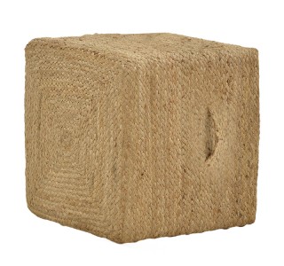 Σκαμπό Tresa Inart φυσικό 100%  γιούτα 50x50x35εκ Υλικό: 100%  JUTE 302-000025