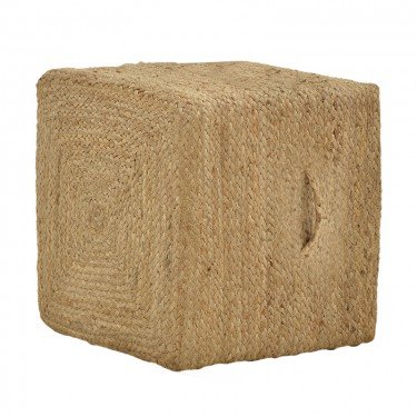 Σκαμπό Tresa Inart φυσικό 100%  γιούτα 50x50x35εκ Υλικό: 100%  JUTE 302-000025