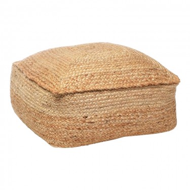 Σκαμπό-πουφ Iorda Inart γιούτα σε φυσική απόχρωση 40x40x40εκ Υλικό: 100%  JUTE 302-000039