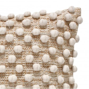 Μαξιλάρι Finne Inart βαμβακερό σε μπεζ απόχρωση 45x45εκ Υλικό: COTTON-POLYESTER 302-000042