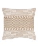 Μαξιλάρι Mitto Inart γιούτα-βαμβάκι σε μπεζ-λευκό απόχρωση 45x45x2εκ Υλικό: COTTON-JUTE 302-000046