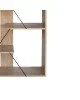 Βιβλιοθήκη Tars οακ-μαύρο 84x25.5x154.5εκ Υλικό: 15mmMDF PVC 304-000009 Βιβλιοθήκη Tars οακ-μαύρο 84x25.5x154.5εκ Υλικό: 15mmMDF PVC 304-000009