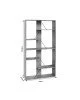 Βιβλιοθήκη Tars γκρι-μαύρο 84x25.5x154.5εκ Υλικό: 15mmMDF PVC 304-000010 Βιβλιοθήκη Tars γκρι-μαύρο 84x25.5x154.5εκ Υλικό: 15mmMDF PVC 304-000010