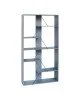 Βιβλιοθήκη Tars γκρι-μαύρο 84x25.5x154.5εκ Υλικό: 15mmMDF PVC 304-000010 Βιβλιοθήκη Tars γκρι-μαύρο 84x25.5x154.5εκ Υλικό: 15mmMDF PVC 304-000010