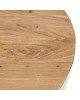 Τραπέζι σαλονιού Coffelty Inart λευκό μέταλλο-μασίφ ξύλο ακακίας Φ90x40εκ Υλικό: ACACIA WOOD-IRON 307-000006