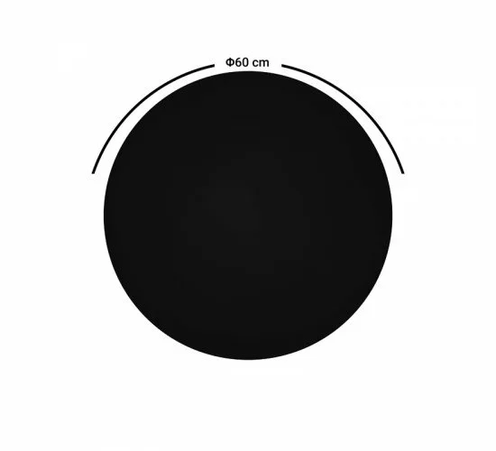 Επιφάνεια τραπεζιού Senlo μαύρο Φ60εκ Υλικό: MELAMINE 310-000017 Επιφάνεια τραπεζιού Senlo μαύρο Φ60εκ Υλικό: MELAMINE 310-000017